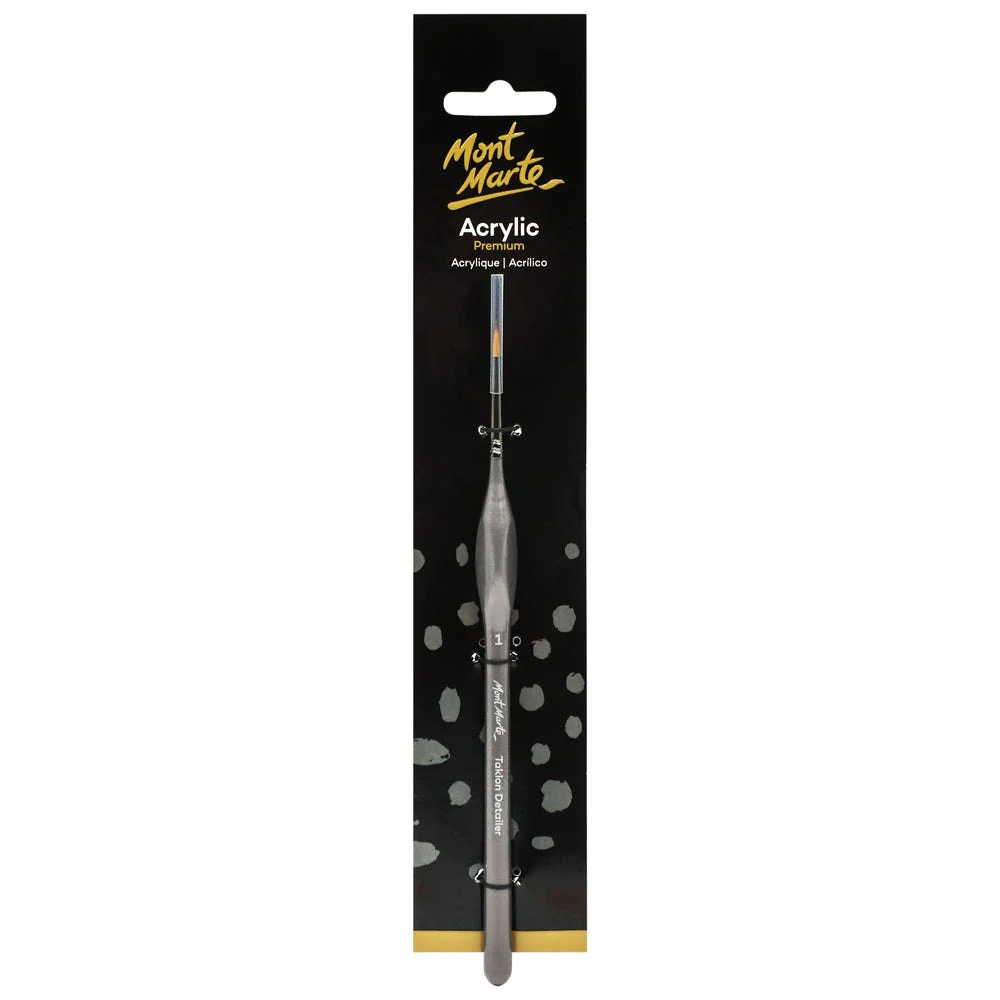 Artist Acrylic Brush Premium Taklon Detailer 1