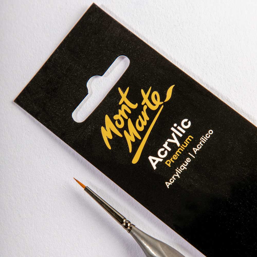 Artist Acrylic Brush Premium Taklon Detailer 2/0 - Image 2