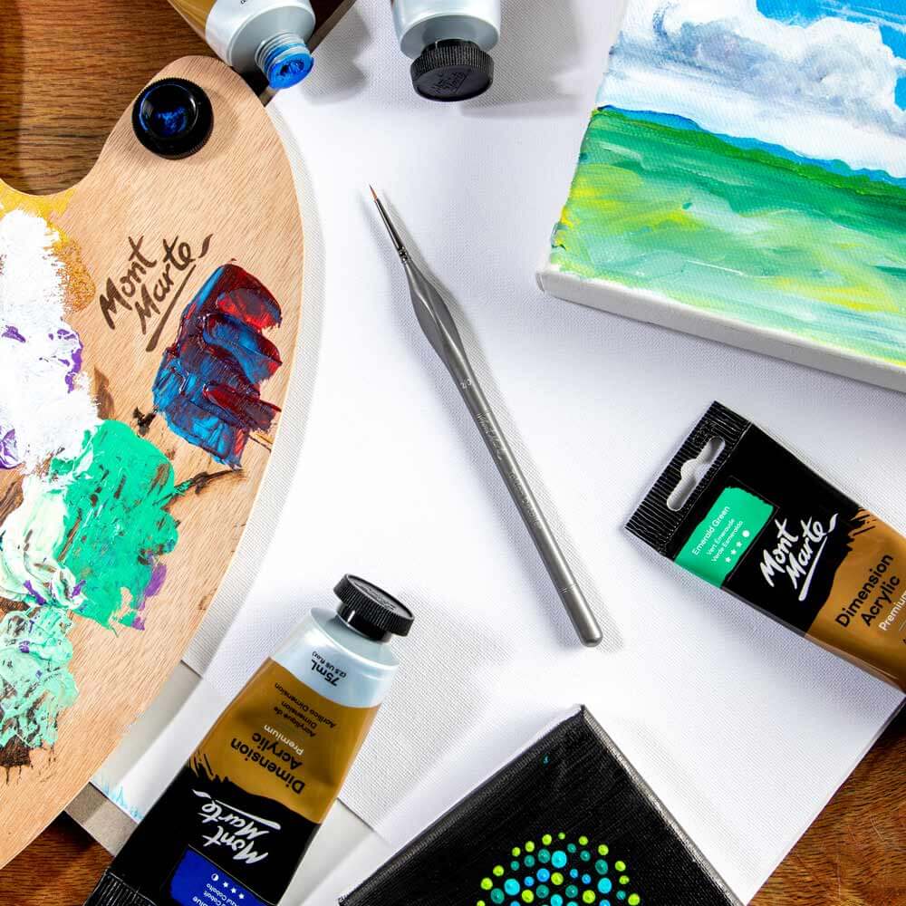 Artist Acrylic Brush Premium Taklon Detailer 2/0 - Image 7