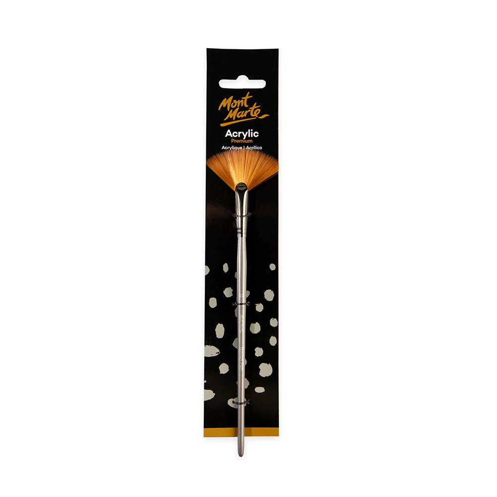 Artist Acrylic Brush Premium Taklon Fan 10