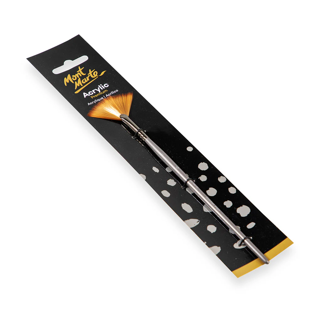 Artist Acrylic Brush Premium Taklon Fan 6 - Image 3