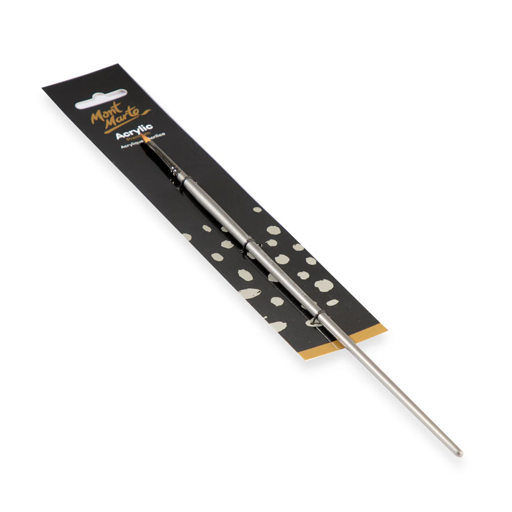 Artist Acrylic Brush Premium Taklon Filbert 2 - Image 3