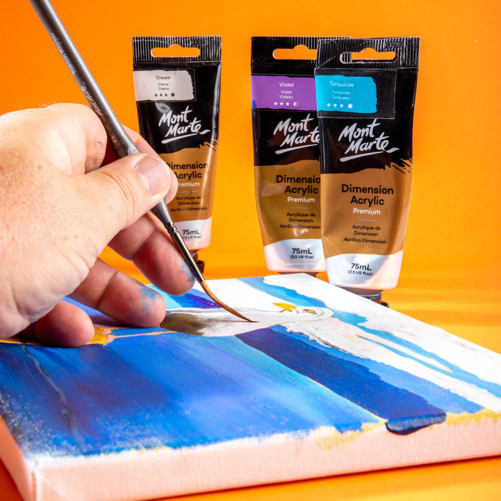 Artist Acrylic Brush Premium Taklon Rigger 3 - Image 6