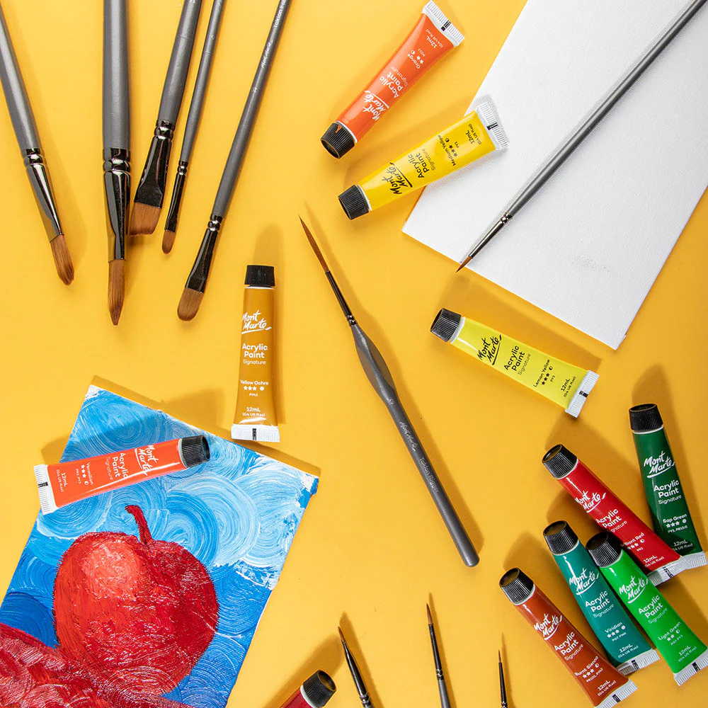 Artist Acrylic Brush Premium Taklon Rigger 3 - Image 8