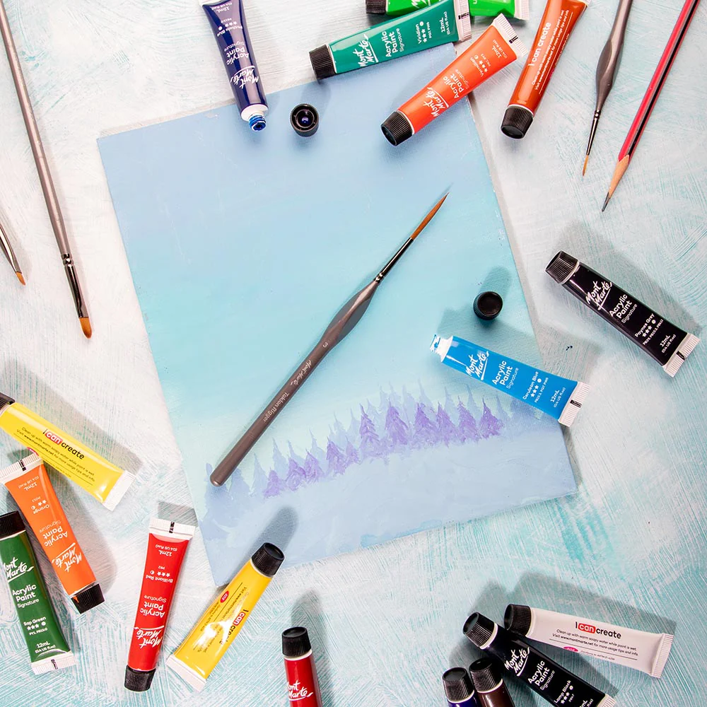 Artist Acrylic Brush Premium Taklon Rigger 3 - Image 9
