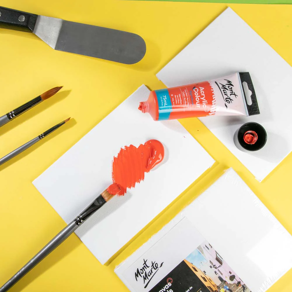 Artist Acrylic Brush Taklon Flat Long 16 - Image 5