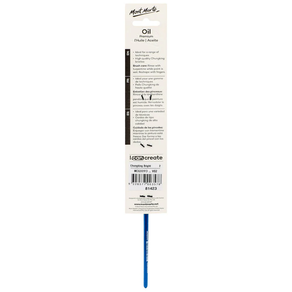 Artist Oil Brush Premium Chungking Bright 2 - Image 2