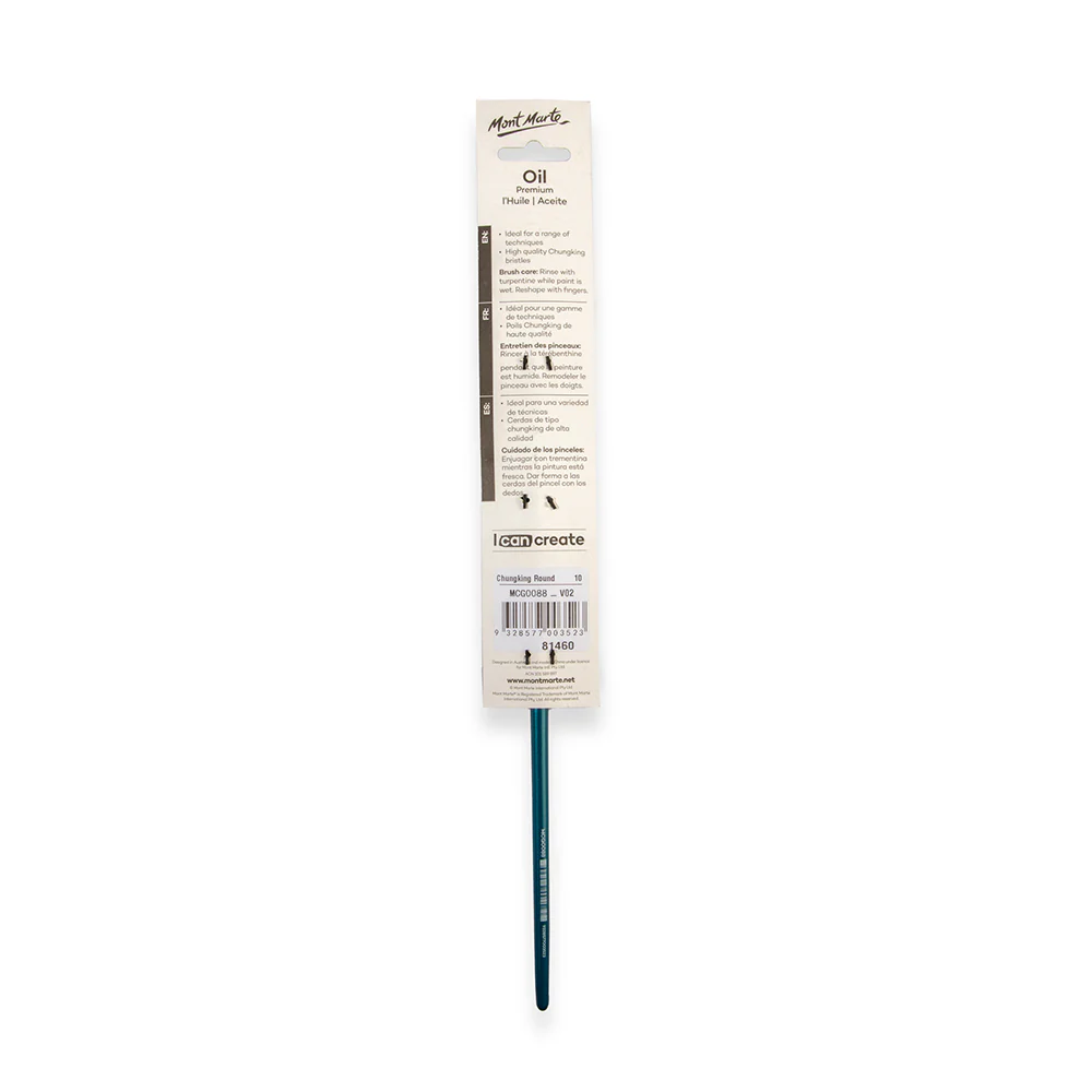Artist Oil Brush Premium Chungking Round 10 - Image 4
