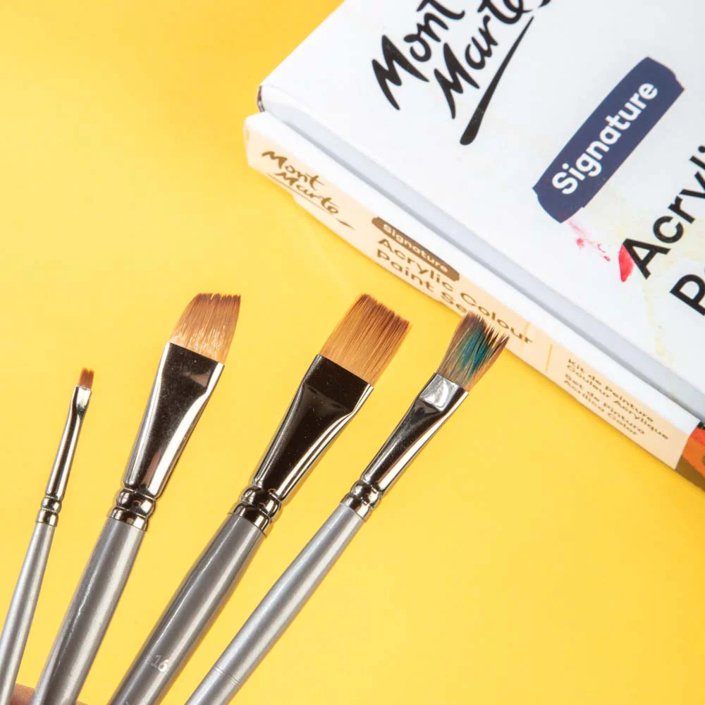 Artist Brush Premium Taklon Angle 16 - Image 6