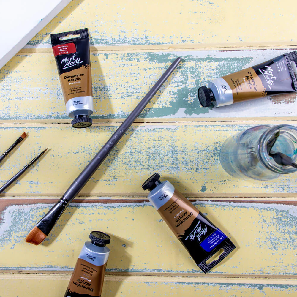 Artist Brush Premium Taklon Angle 24 - Image 7