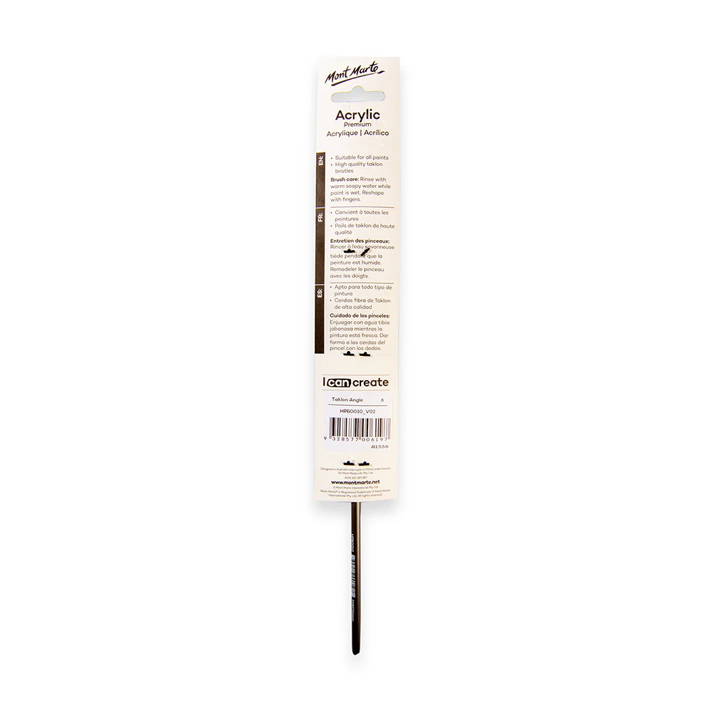Artist Brush Premium Taklon Angle 6 - Image 3