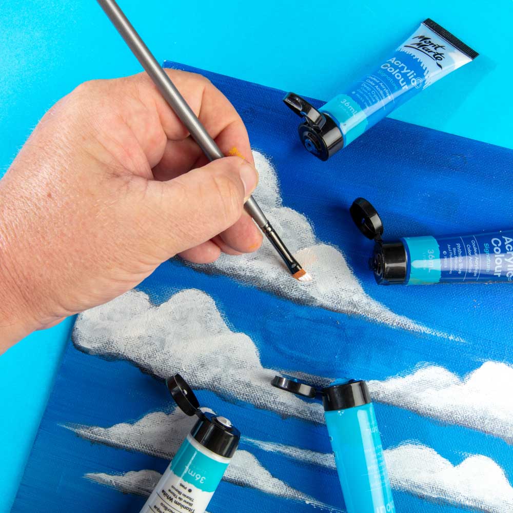 Artist Brush Premium Taklon Angle 6 - Image 6