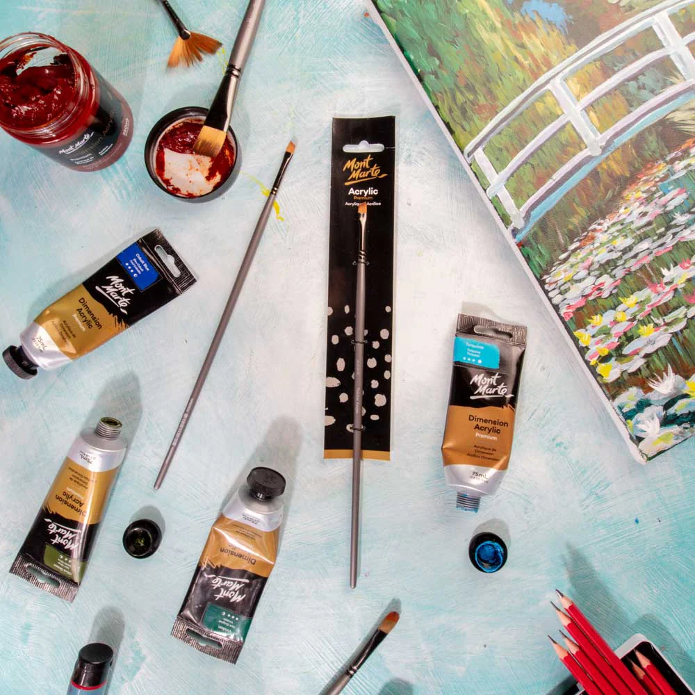 Artist Brush Premium Taklon Angle 6 - Image 8
