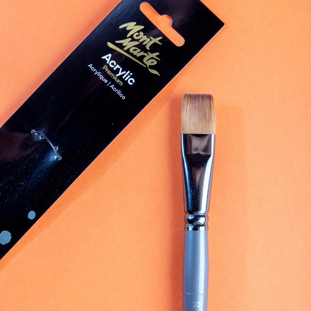 Artist Brush Premium Taklon Bright Short 20 - Image 2
