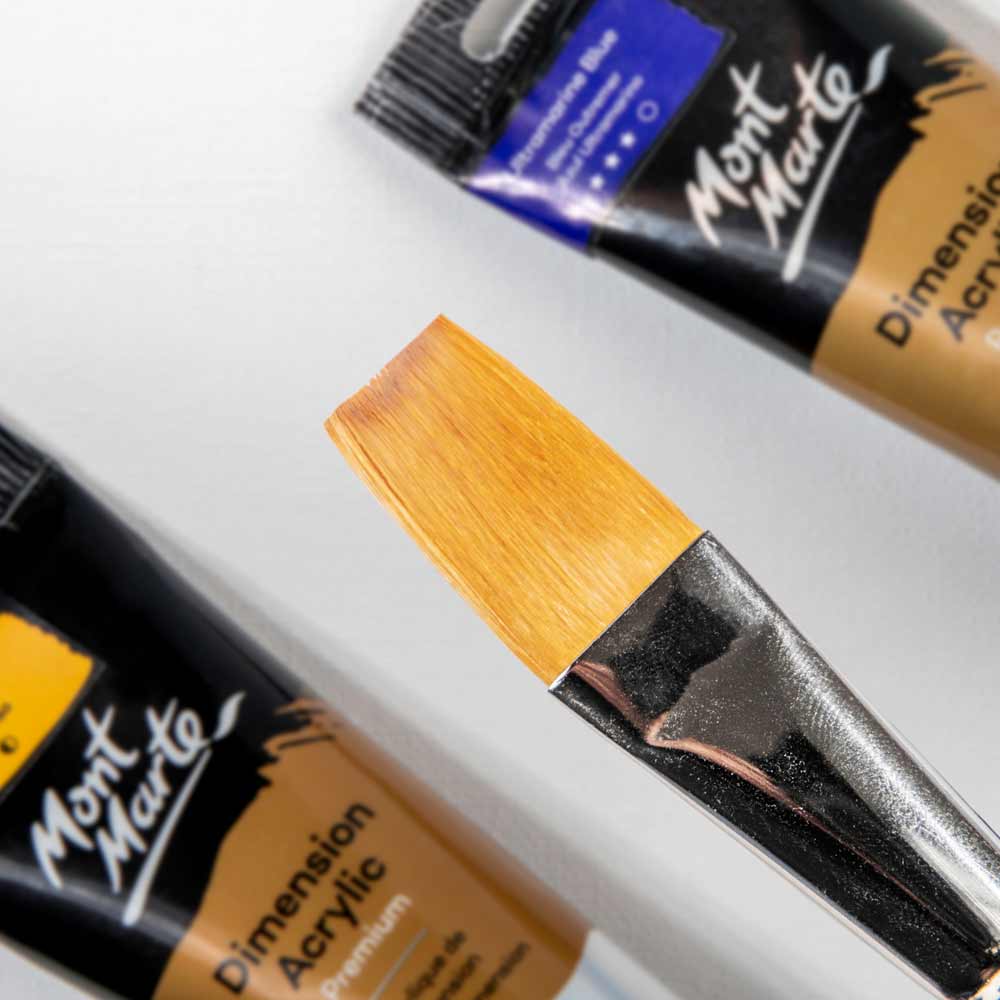 Artist Brush Taklon Flat Long 24 - Image 2