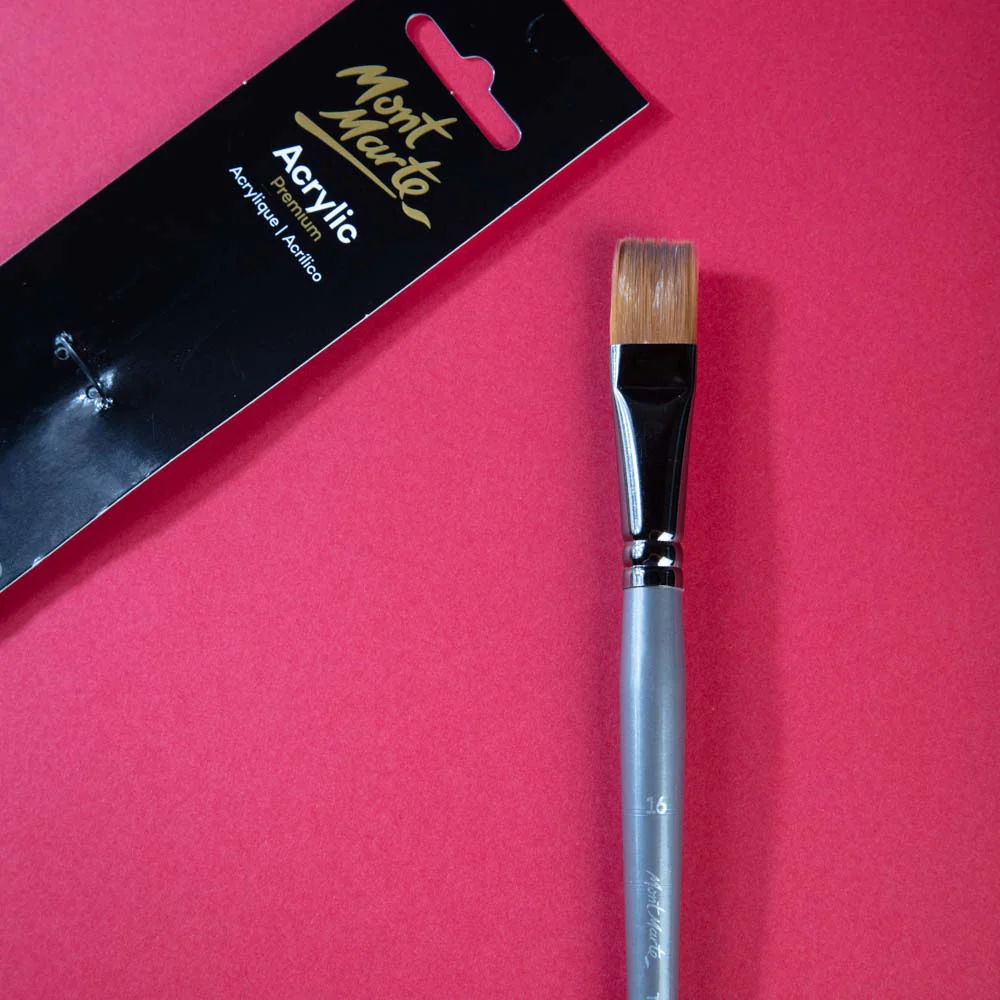 Artist Brush Taklon Short Bright 16 - Image 2
