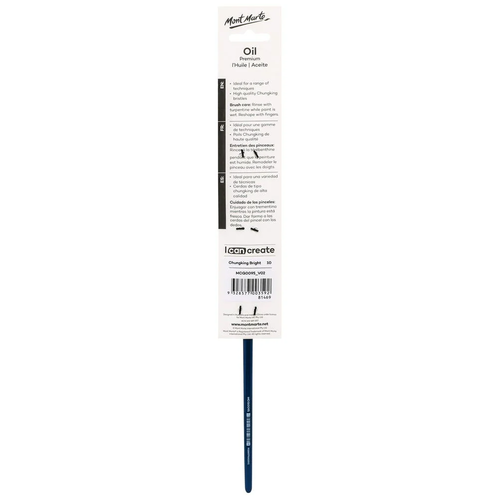 Artist Oil Brush Premium Chungking Bright 10 - Image 2