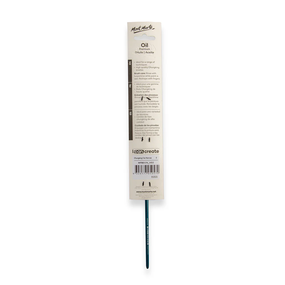 Artist Oil Brush Premium Chungking Fan Narrow 0 - Image 4