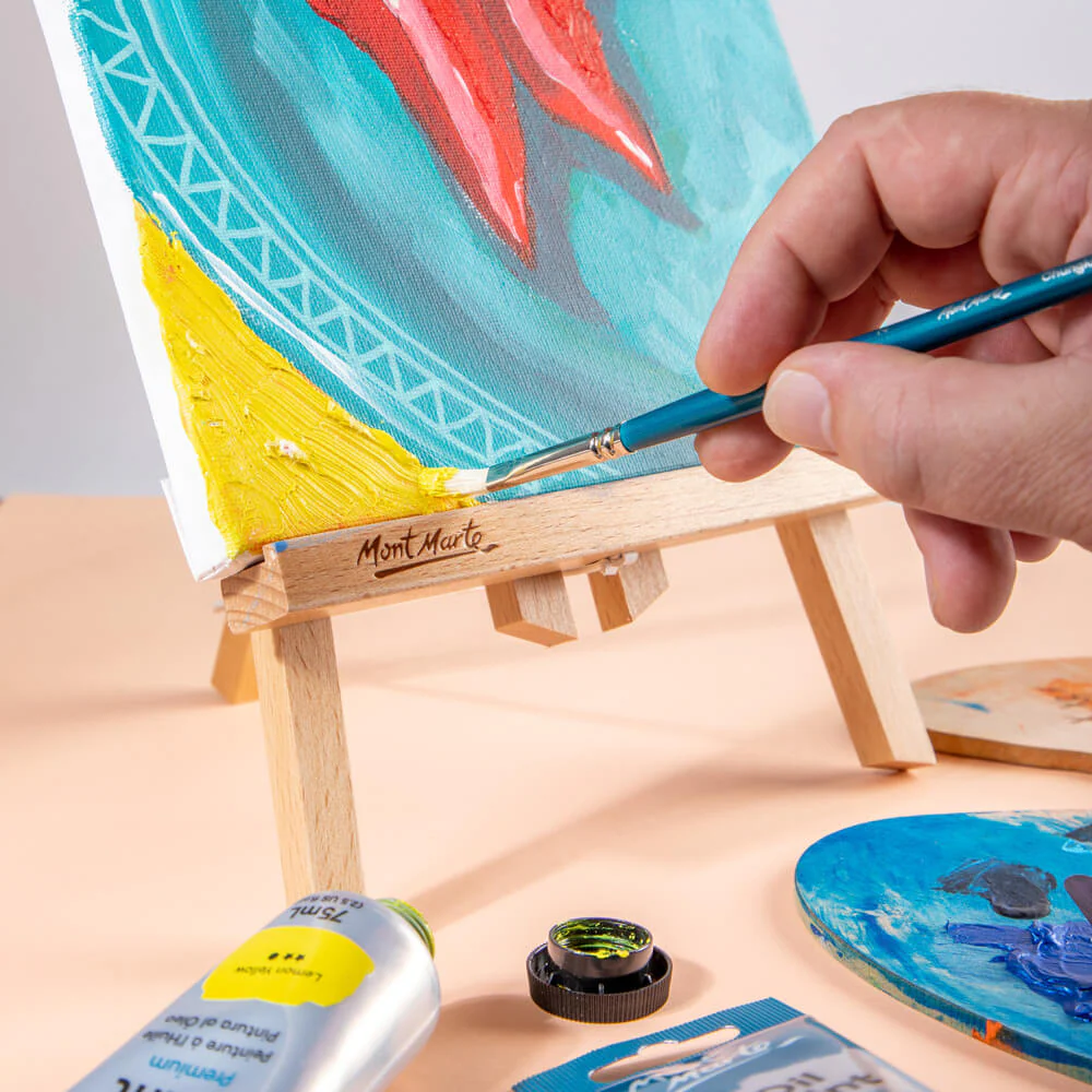Artist Oil Brush Premium Chungking Filbert 2 - Image 5
