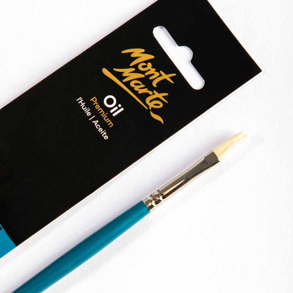 Artist Oil Brush Premium Chungking Flat 2 - Image 2