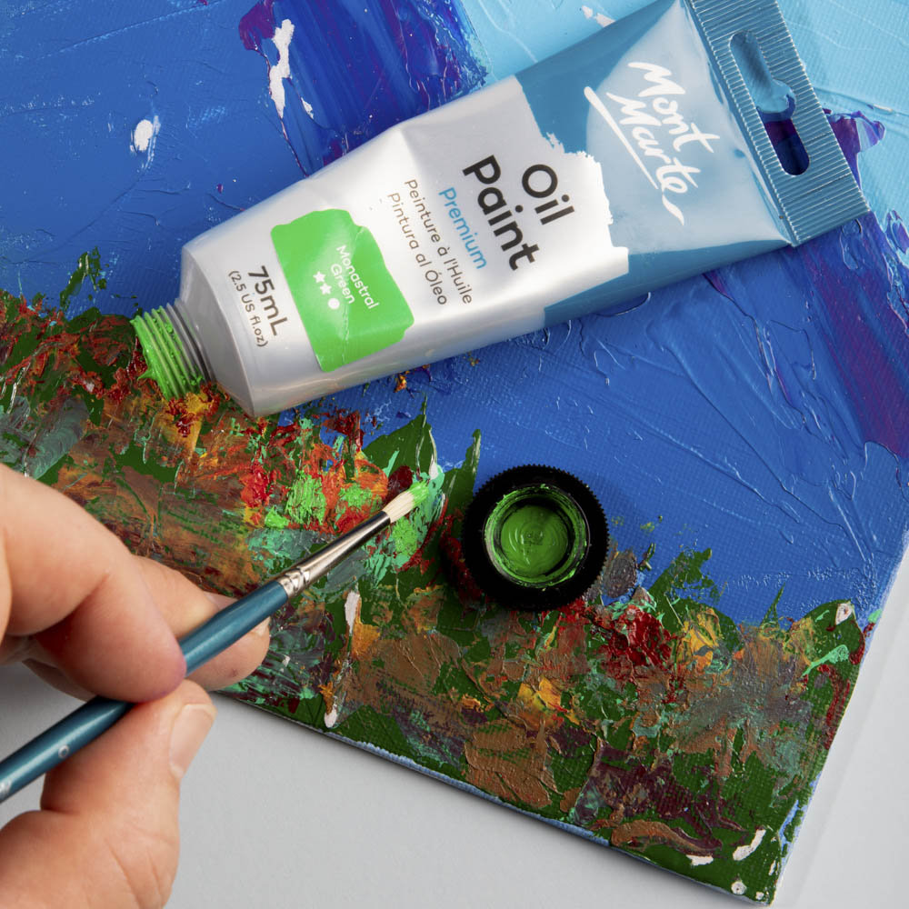 Artist Oil Brush Premium Chungking Round 0 - Image 5