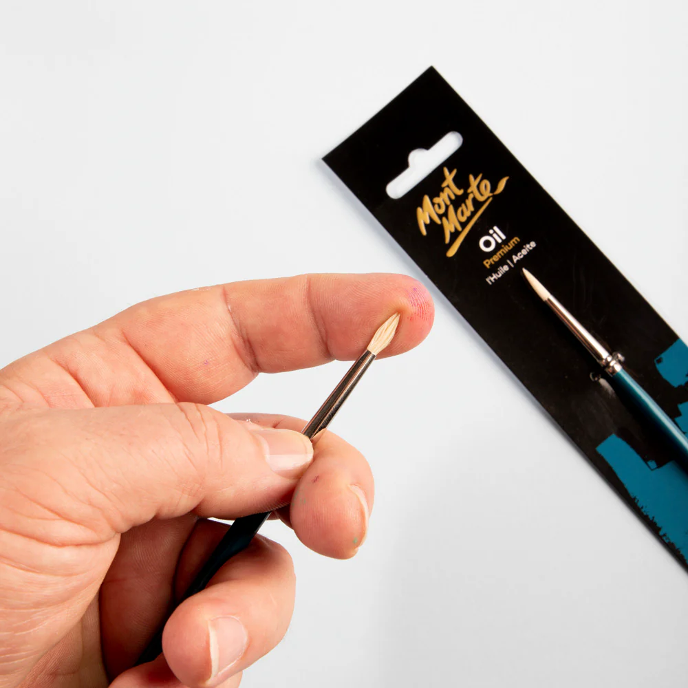 Artist Oil Brush Premium Chungking Round 0 - Image 6