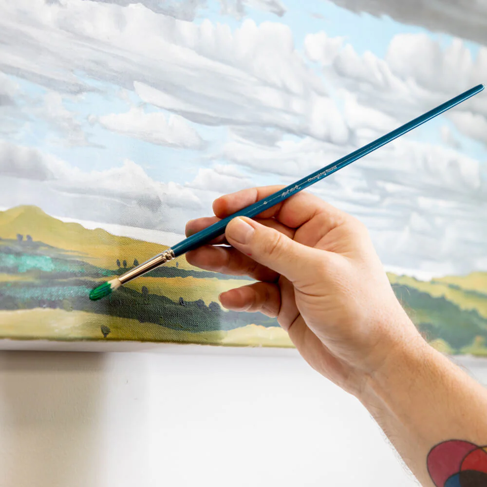 Artist Oil Brush Premium Chungking Round 6 - Image 7