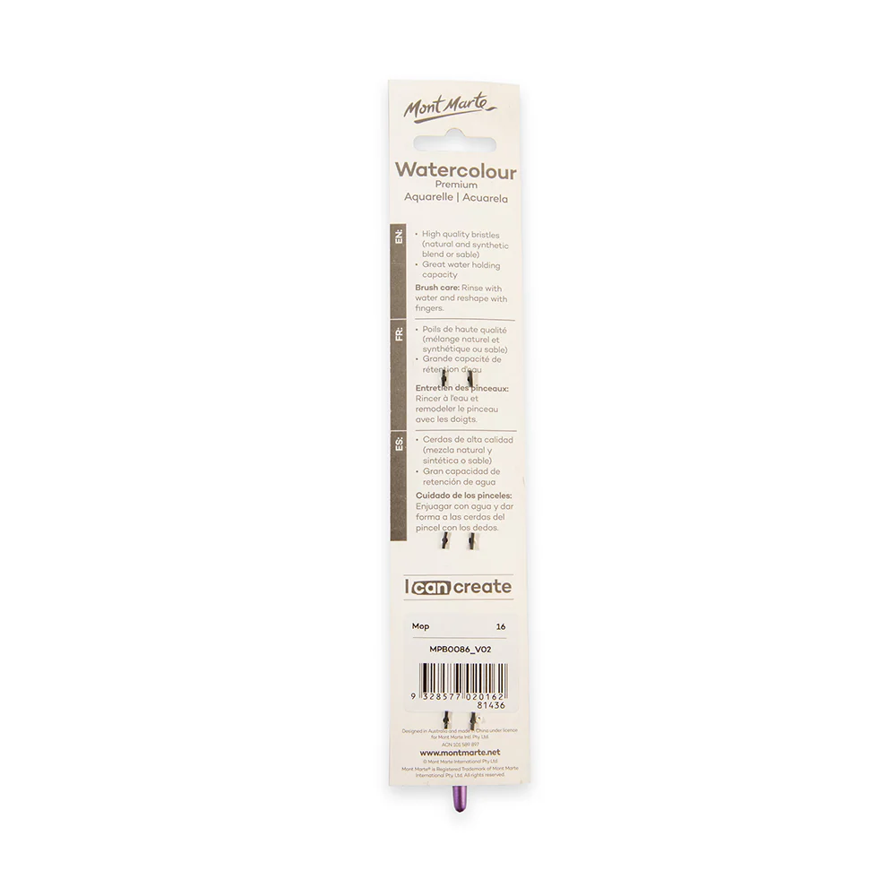 Artist Watercolour Brush Premium Mop 16 - Image 4