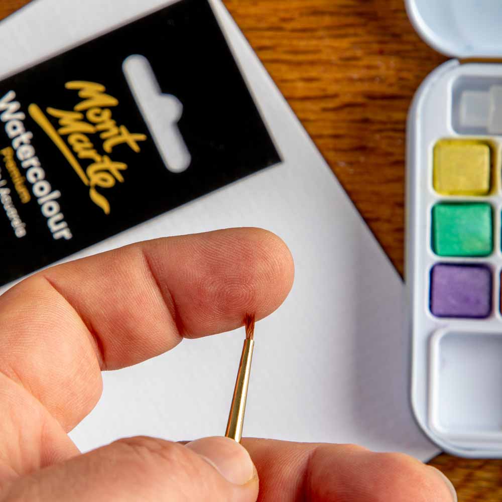 Artist Watercolour Brush Premium Sable Round 0 - Image 7