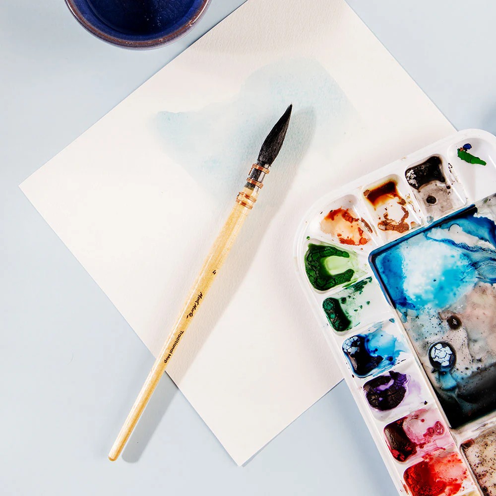 Artist Watercolour Brush Premium Traditional Mop 4 - Image 5