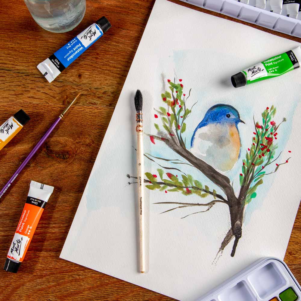 Artist Watercolour Traditional Premium Mop 0 - Image 9