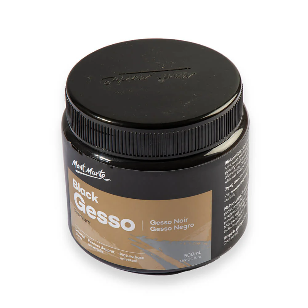 Black Gesso 500ml - Image 3