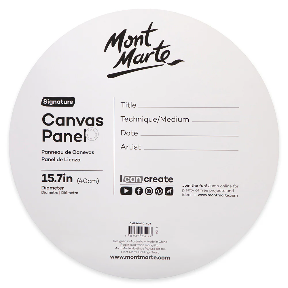 Canvas Panel Round Signature 1pc 40cm (15.7in) - Image 3