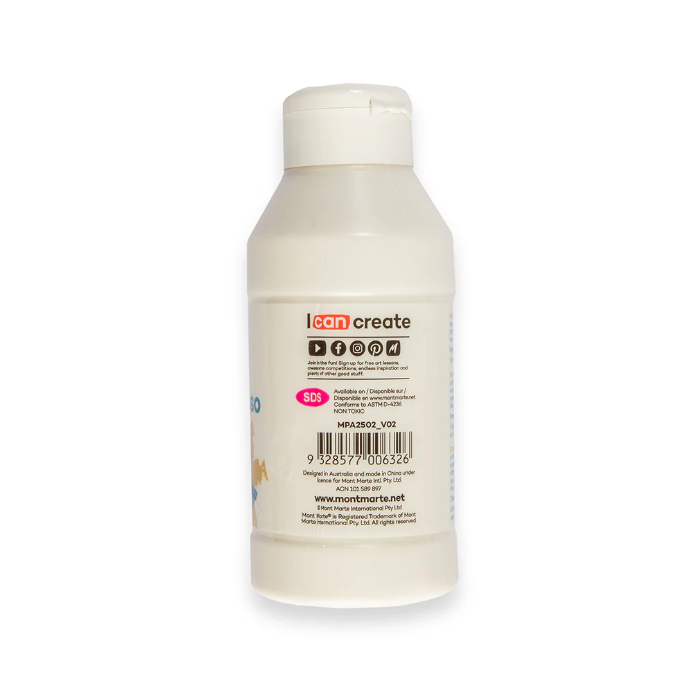 Clear Texture Gesso Premium 250ml - Image 4