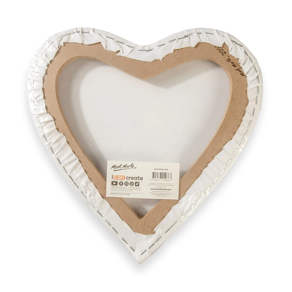 Colouring Canvas Heart Signature 30cm (11.8in) - Blooms - Image 5