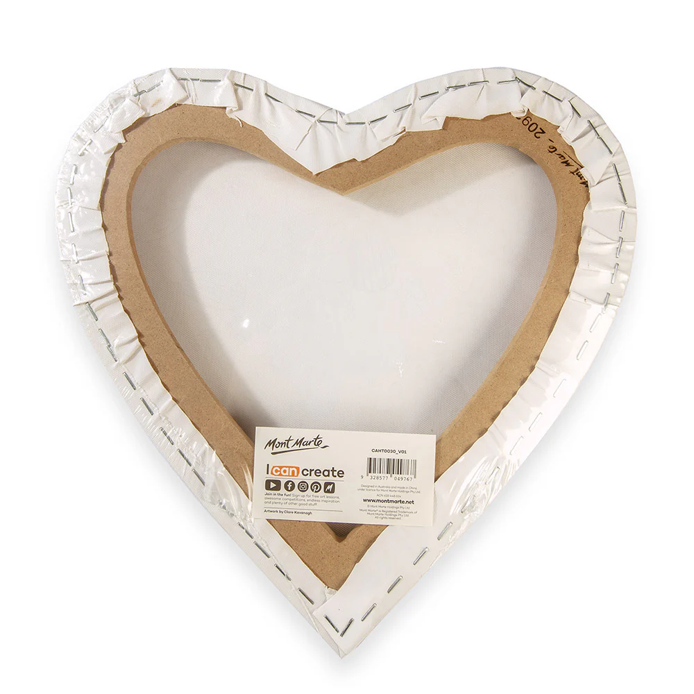 Colouring Canvas Heart Signature 30cm (11.8in) - Spring Season - Image 5