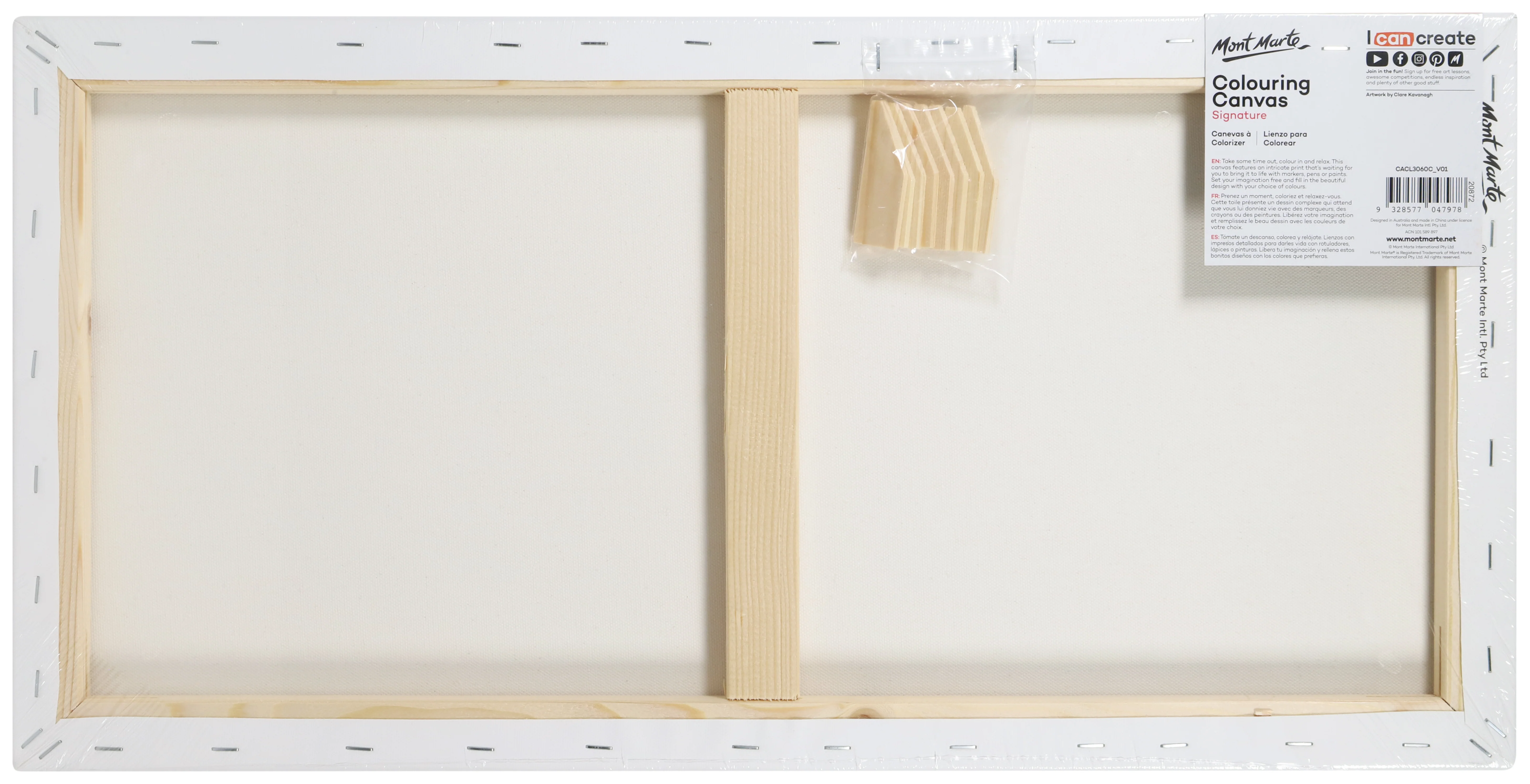 Colouring Canvas Signature 30 x 60cm (11.8 x 23.6in) - Jungle - Image 2