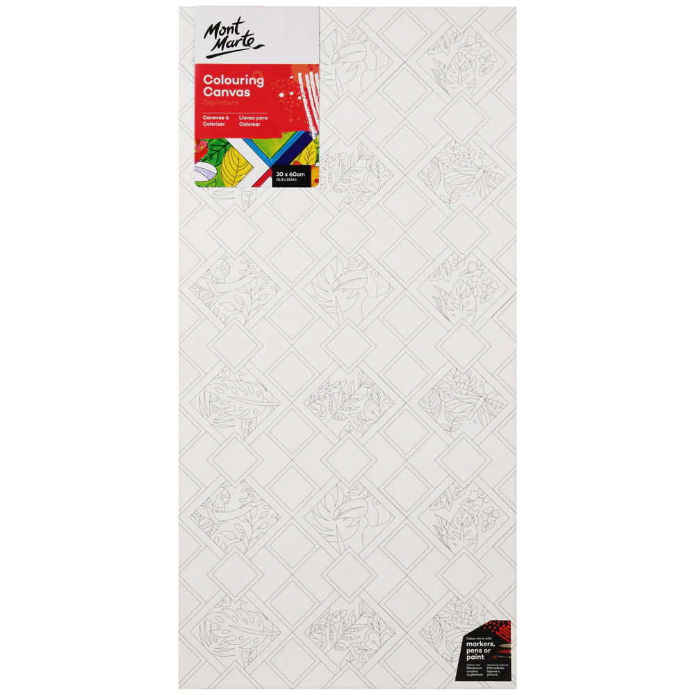 Colouring Canvas Signature 30 x 60cm (11.8 x 23.6in) - Tropical Pattern