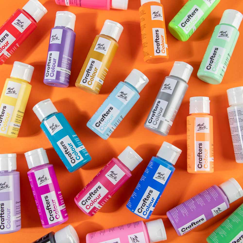 Crafters Colour Discovery Paint Set 21pc x 60ml - Image 2