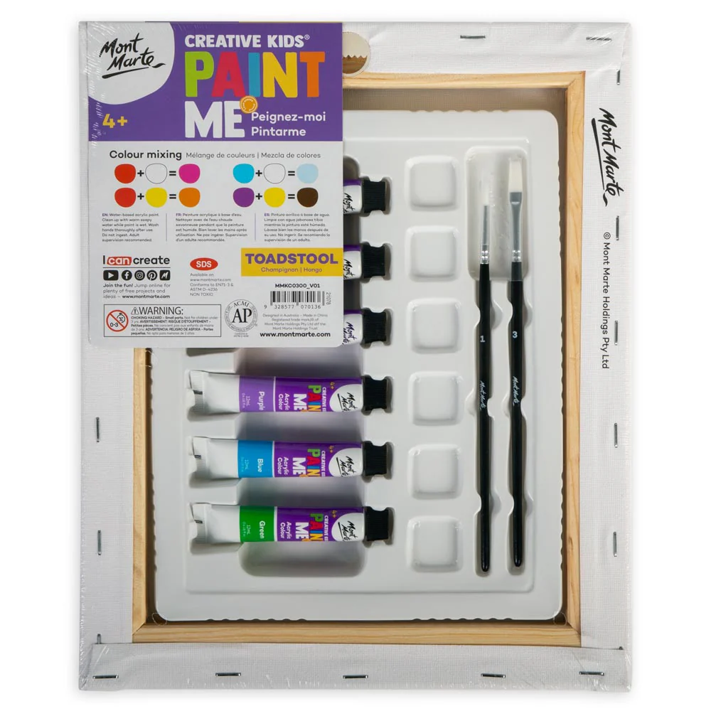 Creative Kids Paint Me Set 9pc - Toadstool - Image 4