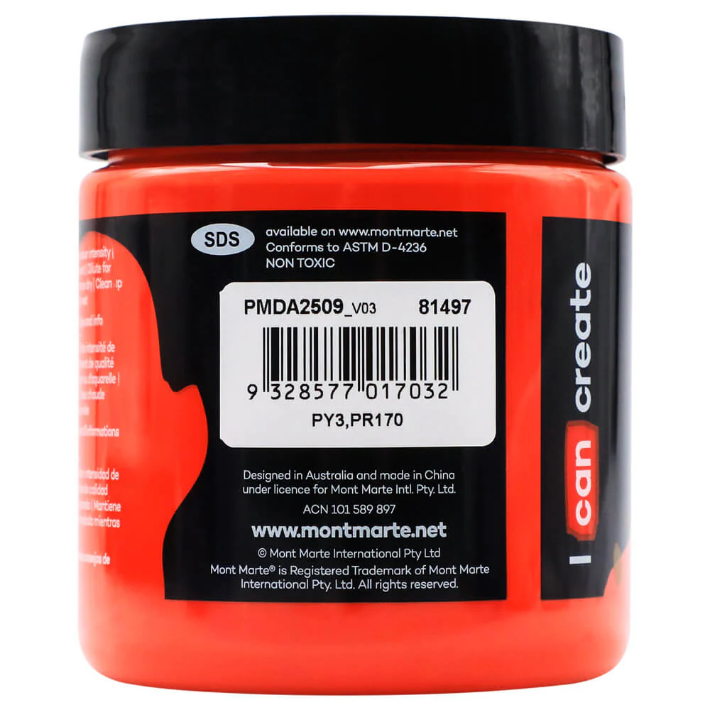 Dimension Acrylic Premium 250ml - Azo Vermillion - Image 2