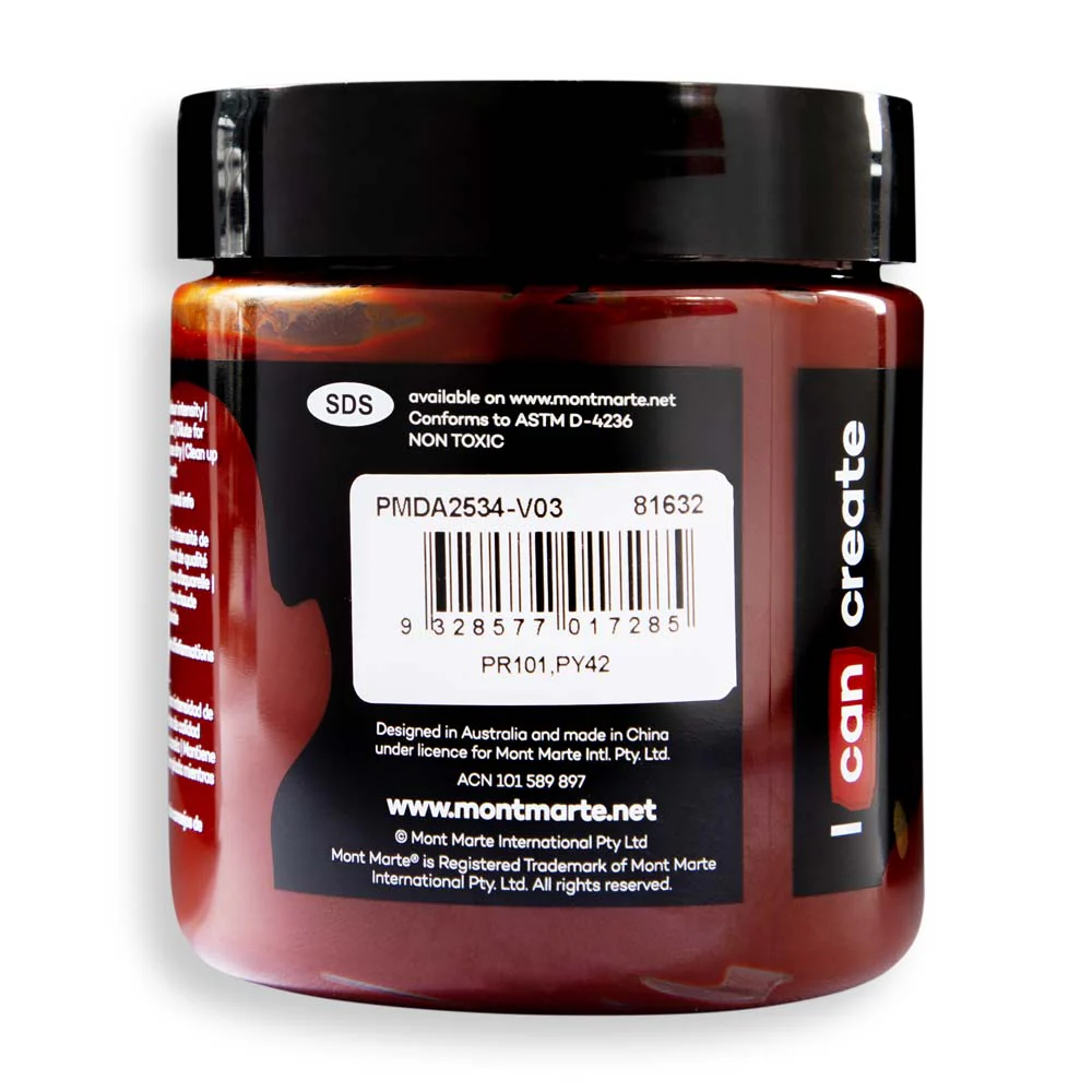 Dimension Acrylic Premium 250ml - Burnt Sienna - Image 2
