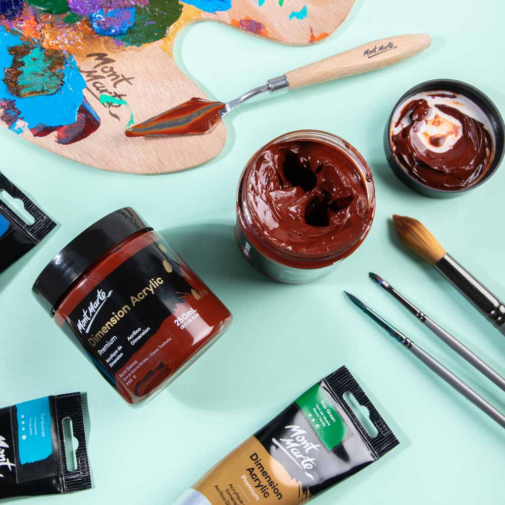 Dimension Acrylic Premium 250ml - Burnt Sienna - Image 9