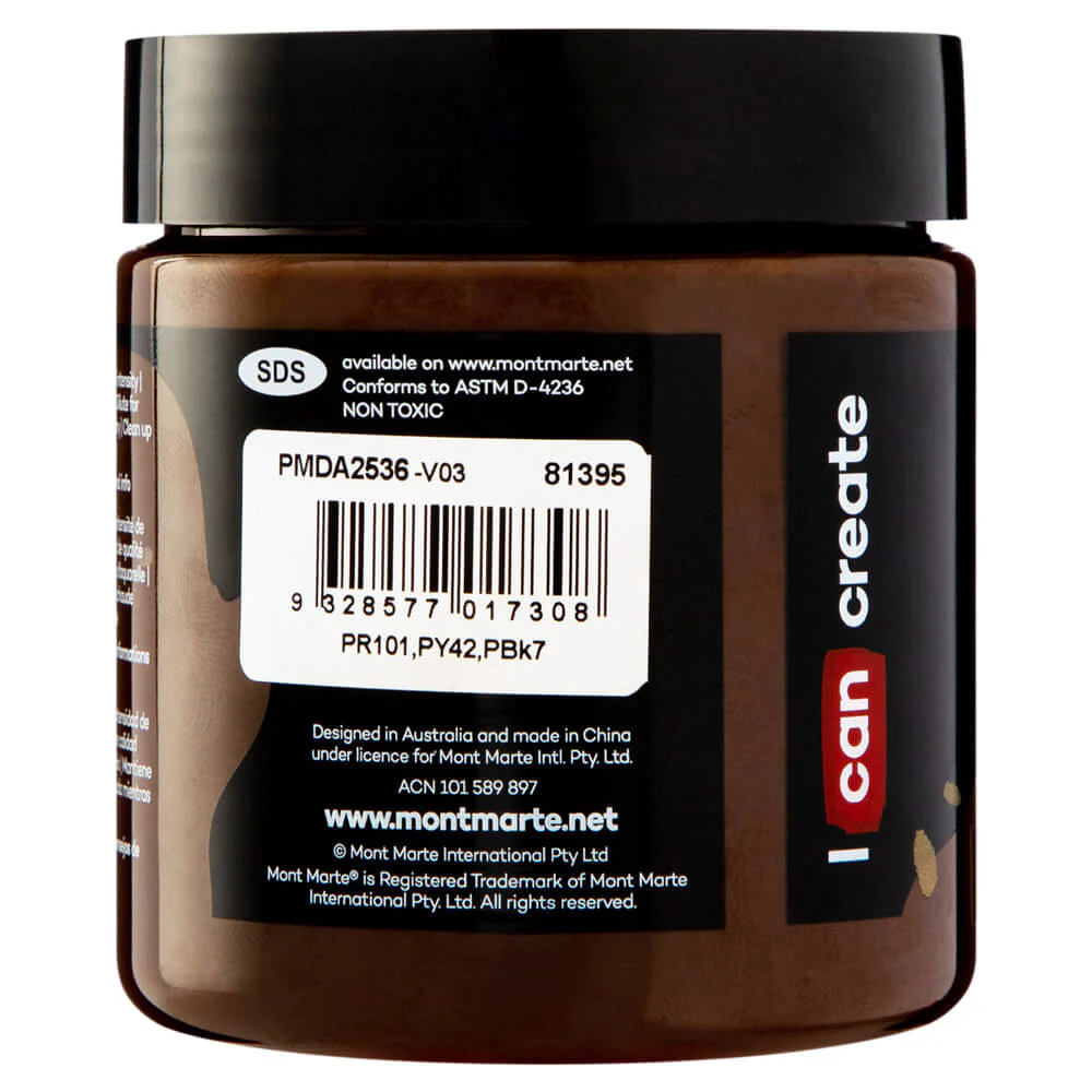 Dimension Acrylic Premium 250ml - Burnt Umber - Image 2