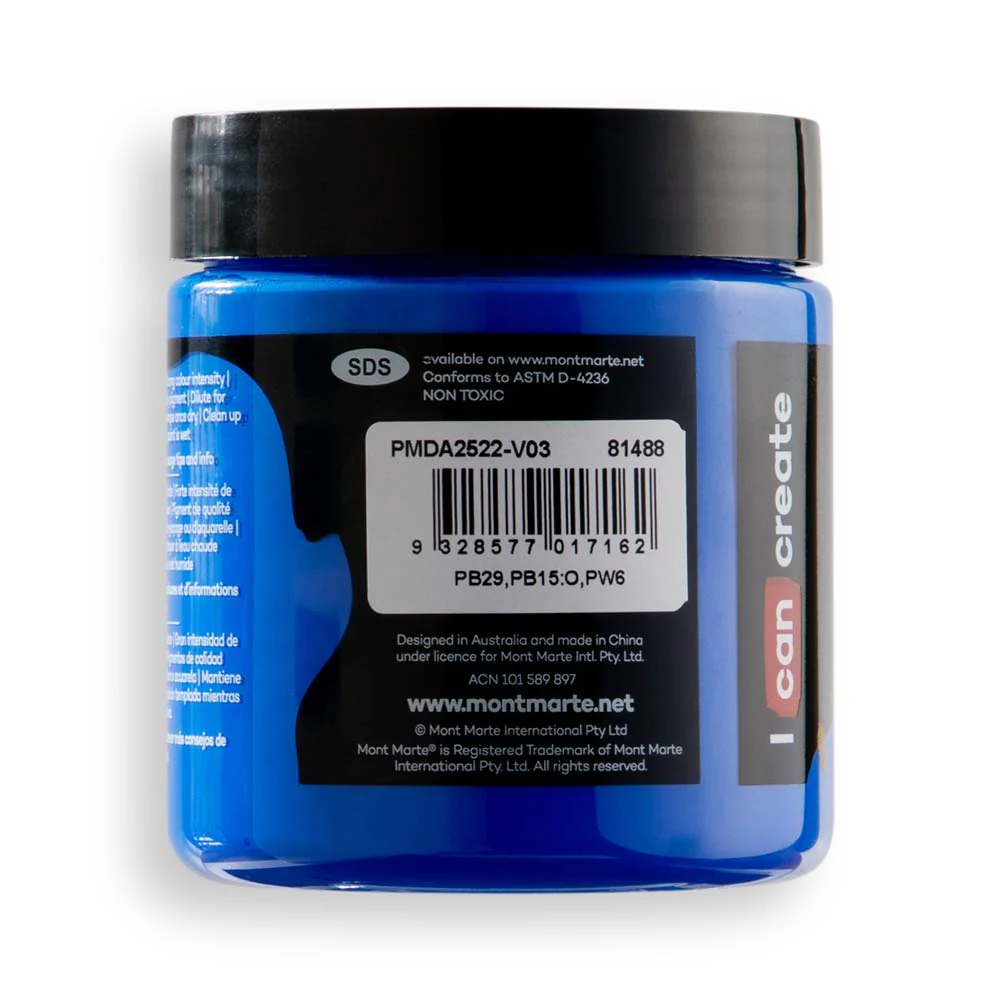 Dimension Acrylic Premium 250ml - Cobalt Blue - Image 3