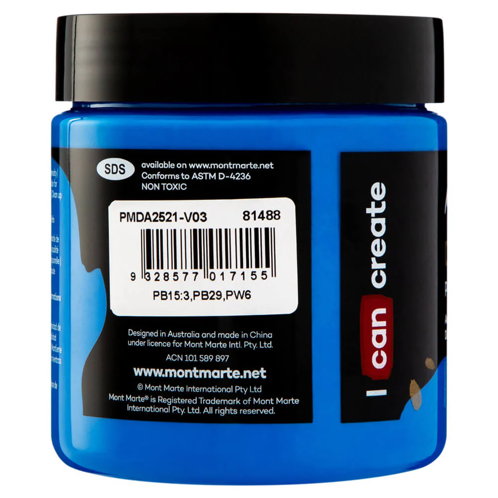 Dimension Acrylic Premium 250ml - Cyan Blue - Image 2
