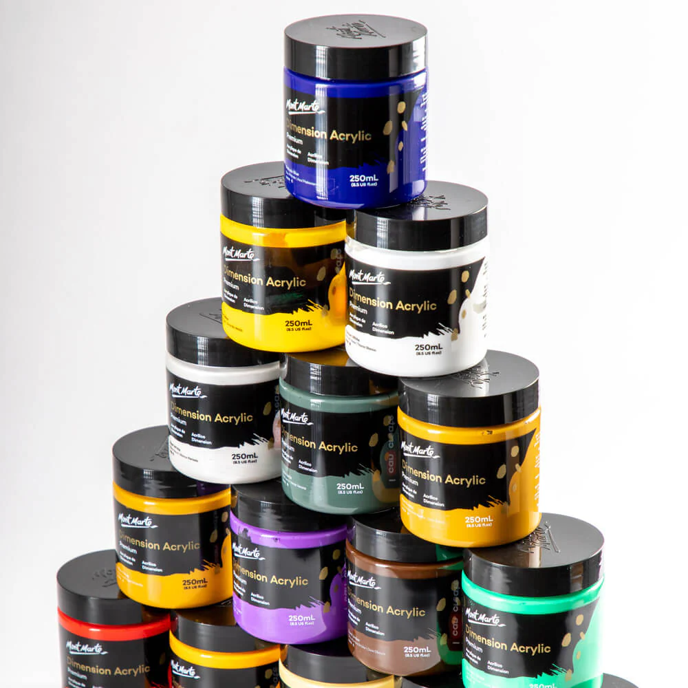 Dimension Acrylic Premium 250ml - Cyan Blue - Image 7