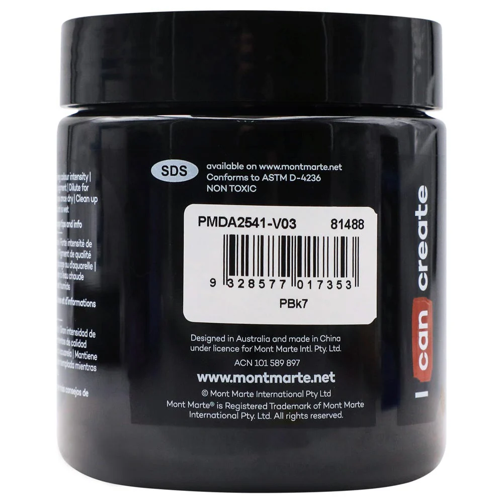 Dimension Acrylic Premium 250ml - Lamp Black - Image 2