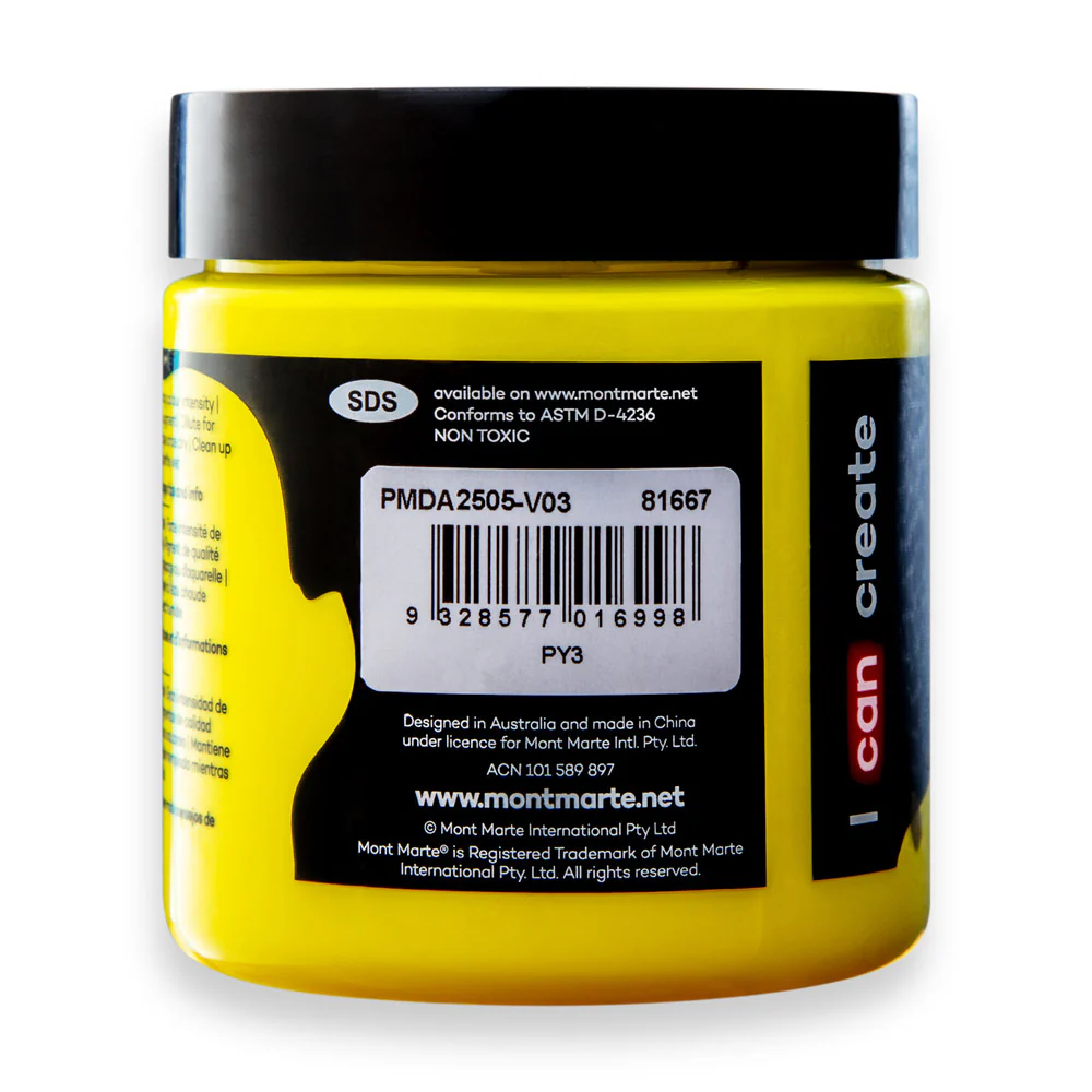 Dimension Acrylic Premium 250ml - Lemon Yellow - Image 3