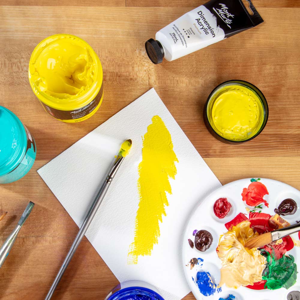 Dimension Acrylic Premium 250ml - Lemon Yellow - Image 8
